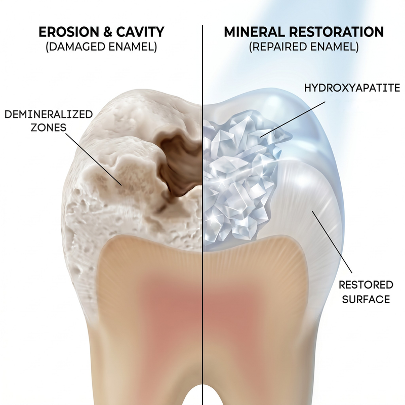 1. Yes, it can reverse cavities and decay